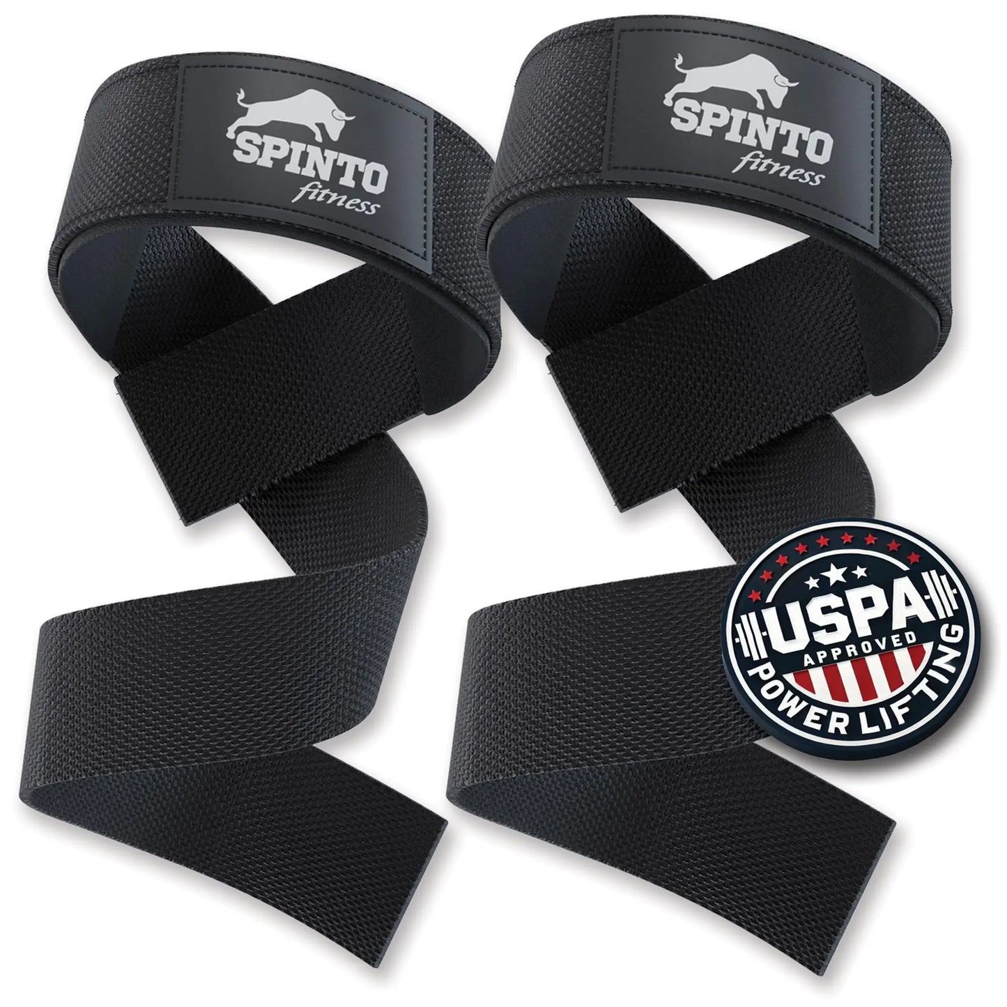 Spinto Fitness Wrist Straps for Weightlifting | 21 inch Competition Grade